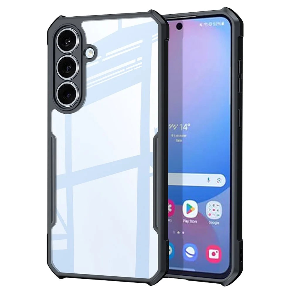 XUNDD For Samsung Galaxy S25 FE Case Dropproof TPU + Acrylic Clear Back Phone Cover - 1