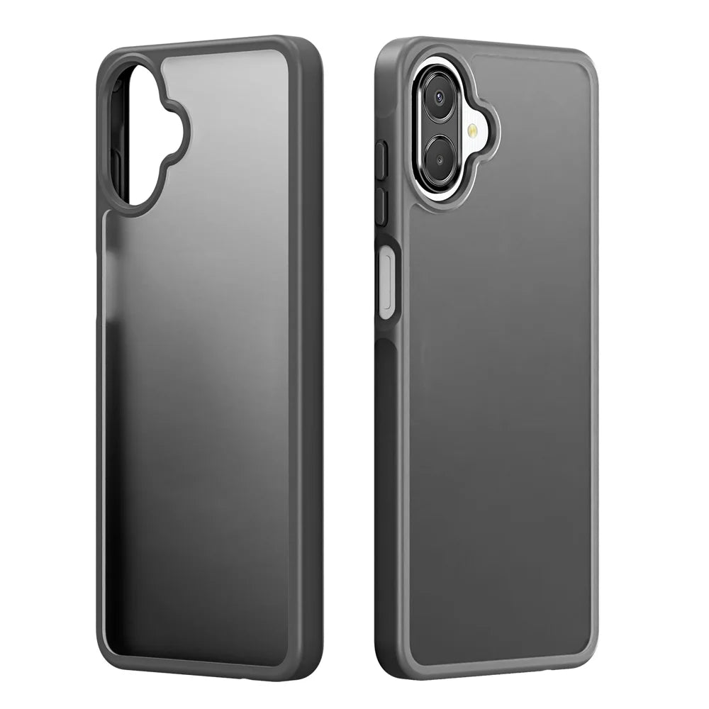 DUX DUCIS For Samsung Galaxy A06 4G / Galaxy A06 5G / Galaxy A07 4G / A07 5G / A08 4G / M07 / F07 / M17e / F70e Case  Yind Series Matte Anti-fingerprint TPU+PC Phone Back Cover - Black - 2