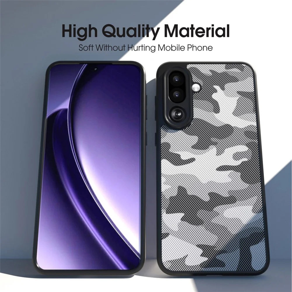 IBMRS For Samsung Galaxy M36 5G / F36 5G Case Soft TPU Frame Hard PC Back Anti-Fall Phone Cover - Artistic Camouflage - 5
