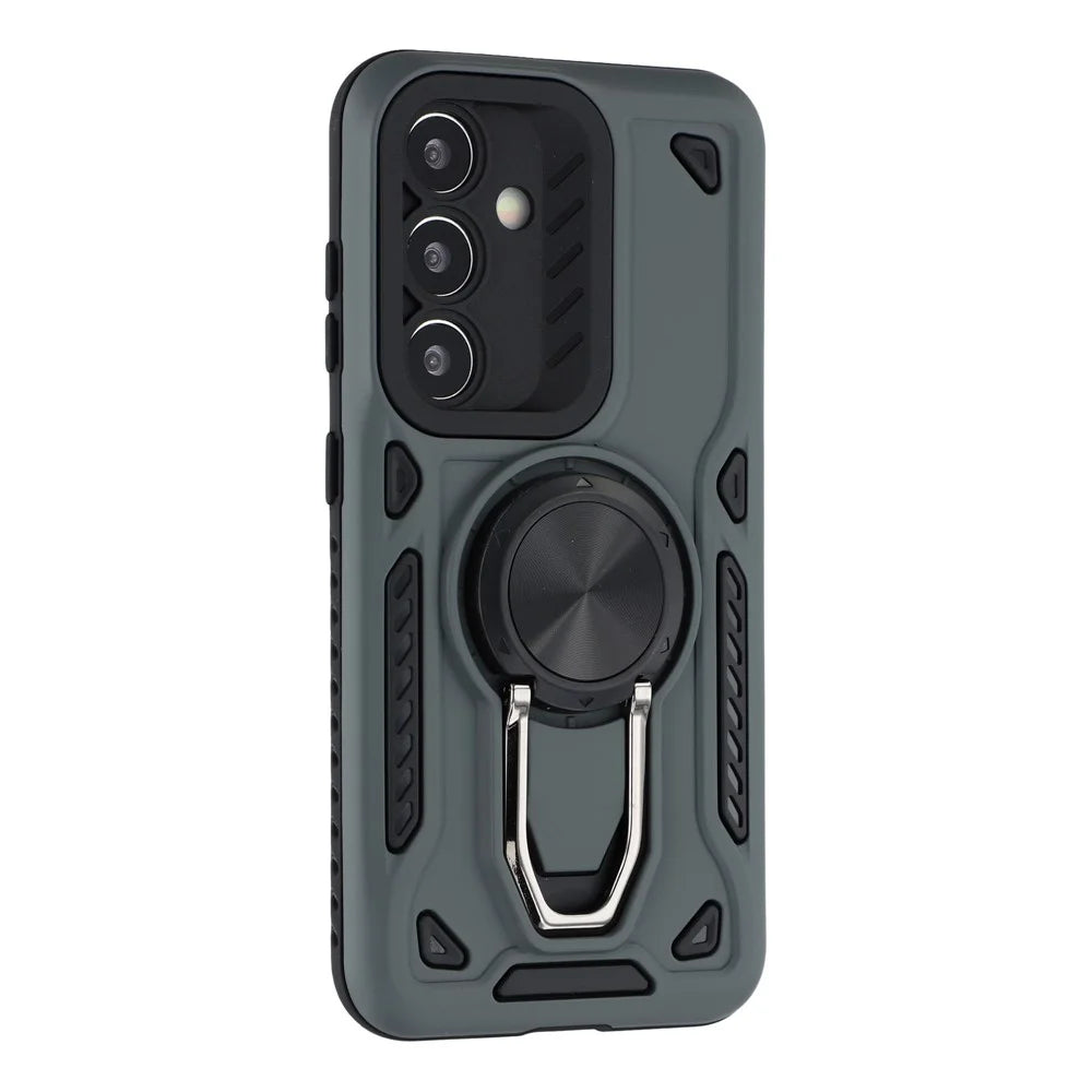 For Samsung Galaxy A17 5G / A17 4G Case with Kickstand Shockproof TPU + PC Phone Back Cover - Grey - 2