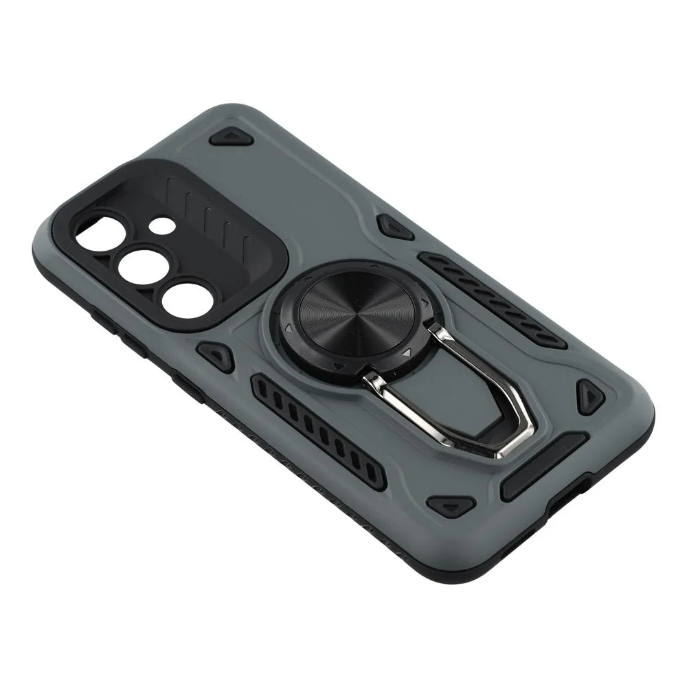 For Samsung Galaxy A17 5G / A17 4G Case with Kickstand Shockproof TPU + PC Phone Back Cover - Grey - 5