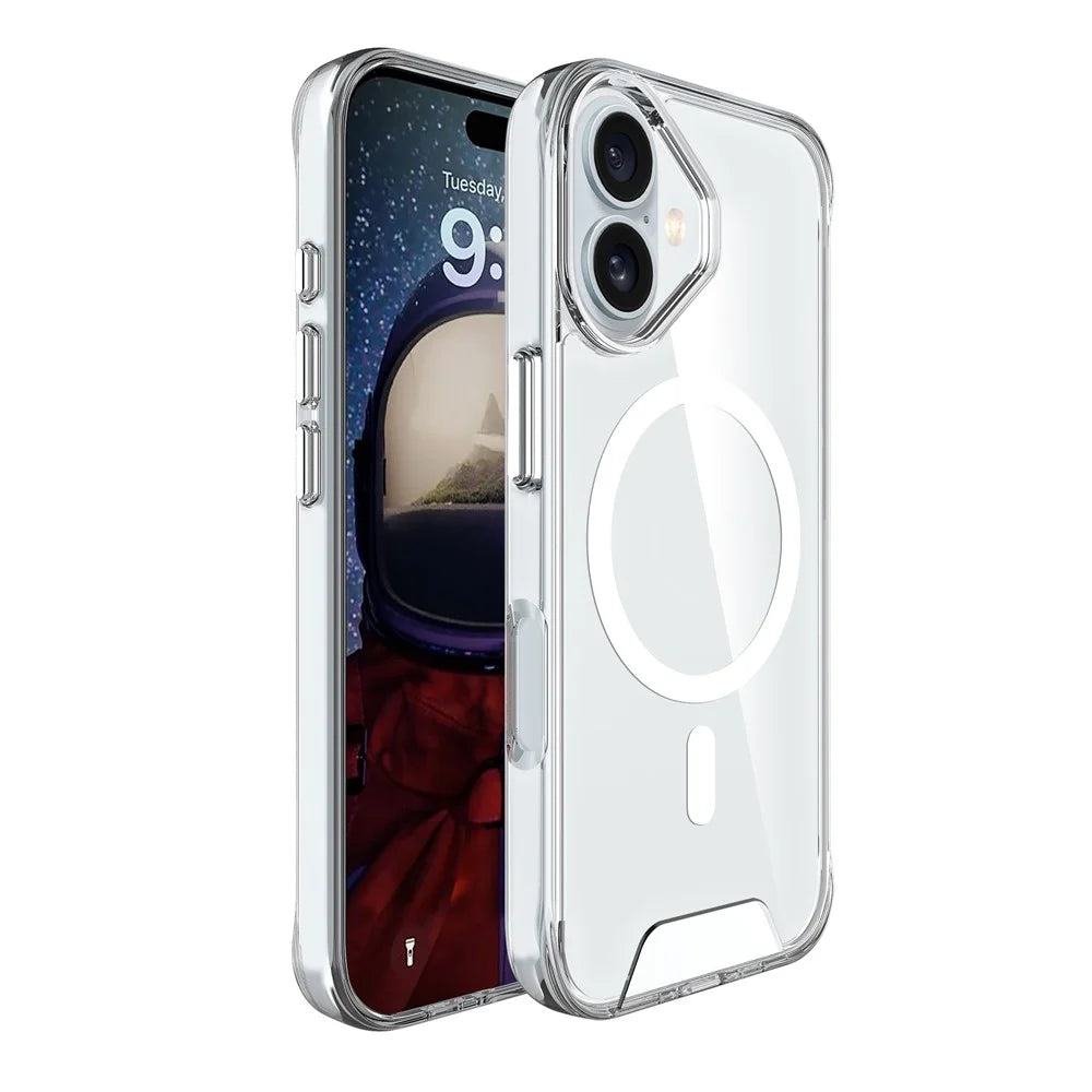For iPhone 17 Case Compatible with MagSafe TPU+PC Clear Phone Cover - 2
