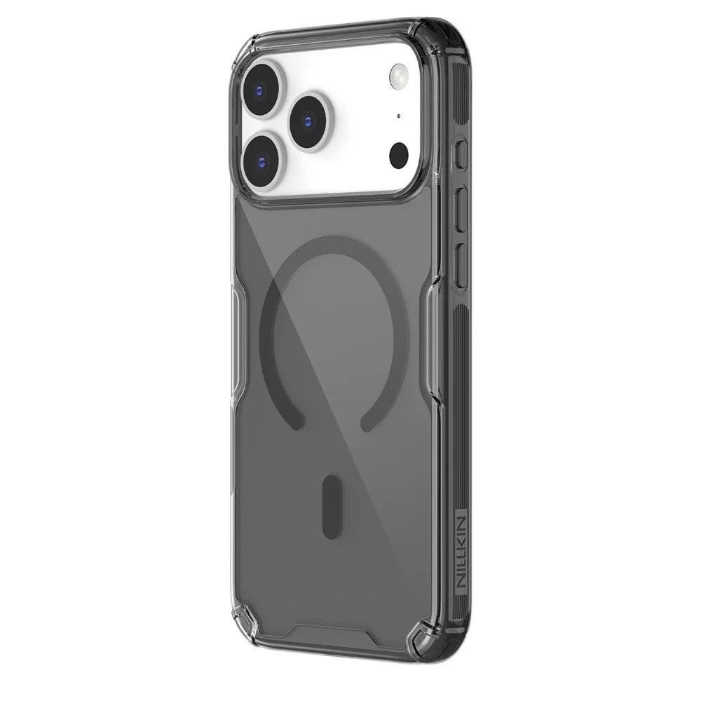 NILLKIN Nature Pro Series for iPhone 18 Pro Max / 17 Pro Max Case Compatible with MagSafe TPU + PC Ultra Clear Phone Case - Grey - 2