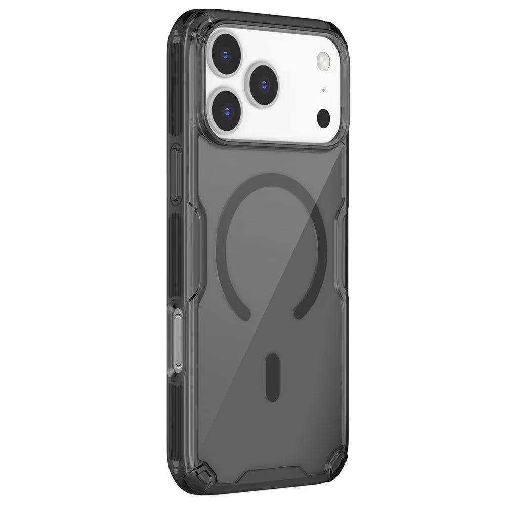 NILLKIN Nature Pro Series for iPhone 18 Pro Max / 17 Pro Max Case Compatible with MagSafe TPU + PC Ultra Clear Phone Case - Grey - 3