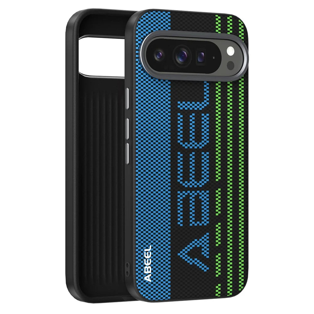 ABEEL For Google Pixel 10 Pro  /  Pixel 10 Magnetic Case Micro-Embossing 6D Printed PC TPU Aluminum Alloy Leather Phone Cover - Outstanding No. 1 - 2