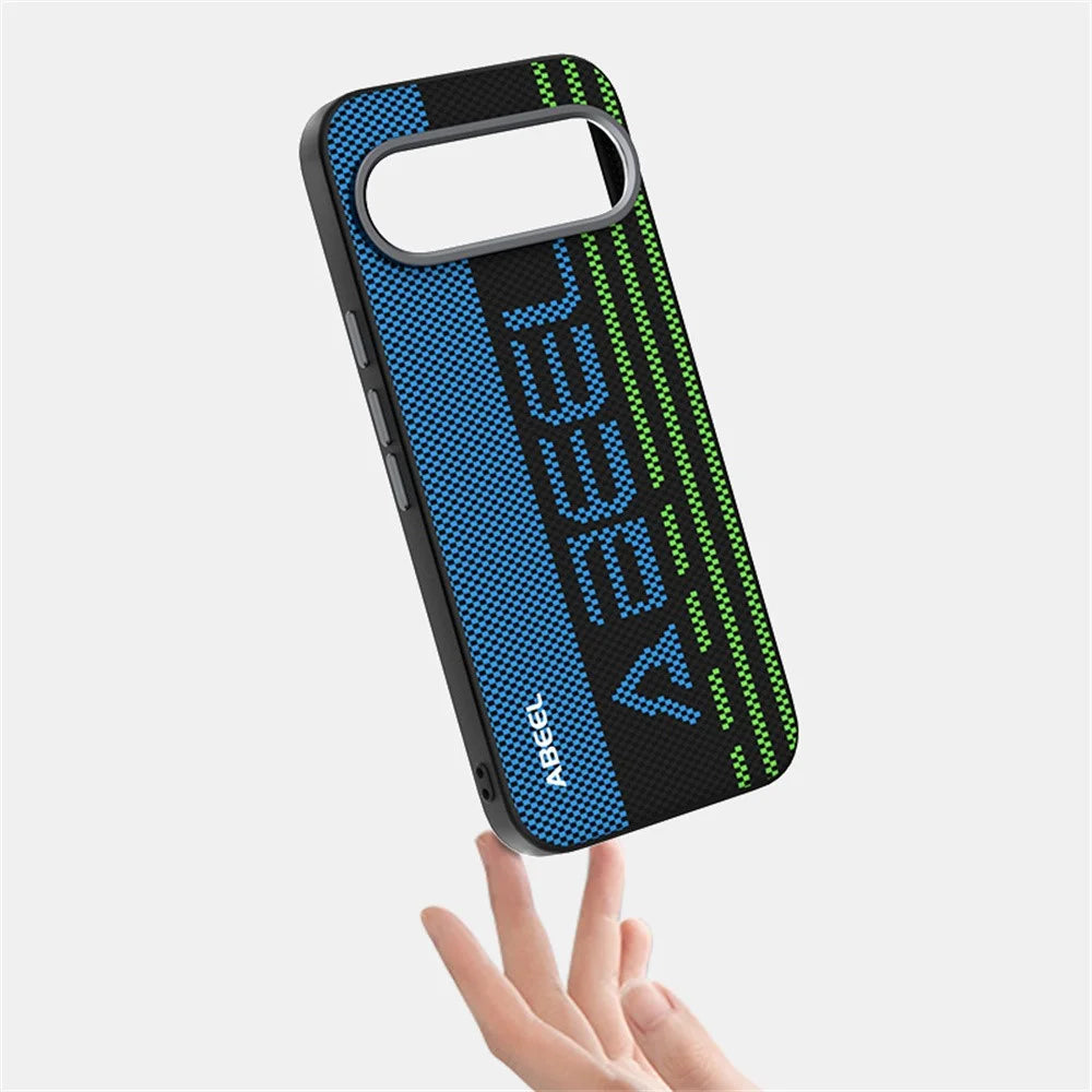 ABEEL For Google Pixel 10 Pro  /  Pixel 10 Magnetic Case Micro-Embossing 6D Printed PC TPU Aluminum Alloy Leather Phone Cover - Outstanding No. 1 - 3
