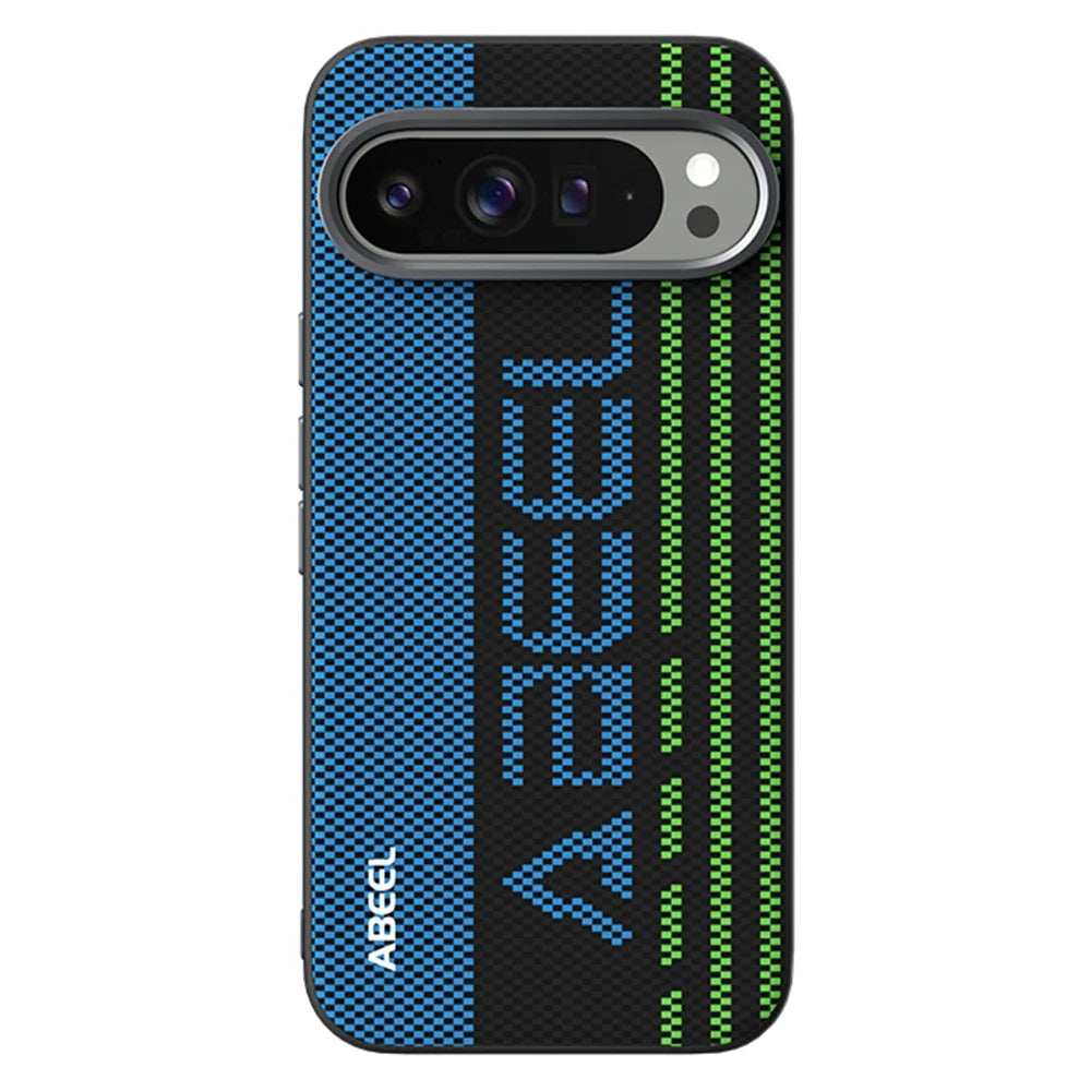 ABEEL For Google Pixel 10 Pro XL Magnetic Case Micro-Embossing 6D Printed PC TPU Aluminum Alloy Leather Phone Cover - Outstanding No. 1 - 1