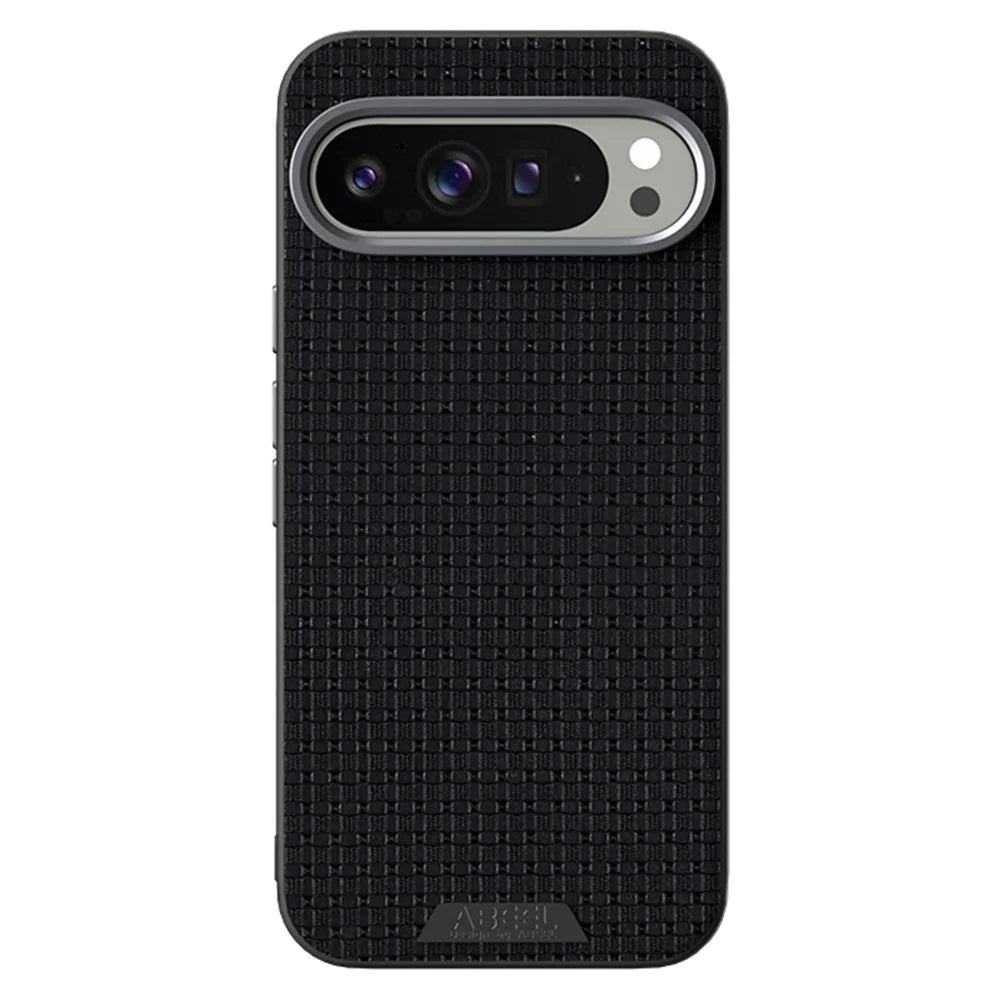 ABEEL For Google Pixel 10 Pro XL Magnetic Case Textured Micro-Embossing Back Cover - Black - 2