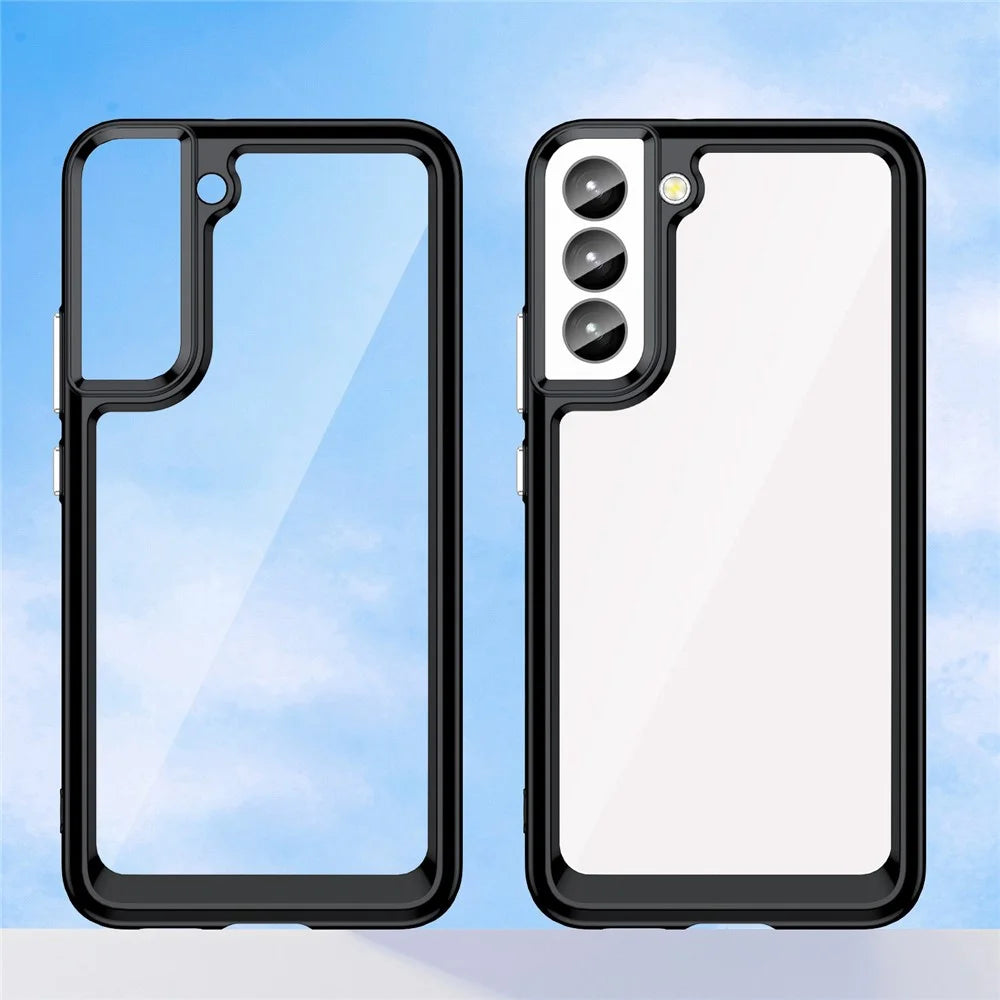 For Samsung Galaxy S23+ TPU + Acrylic Hybrid Phone Case Shockproof Protective Back Cover - Black - 2
