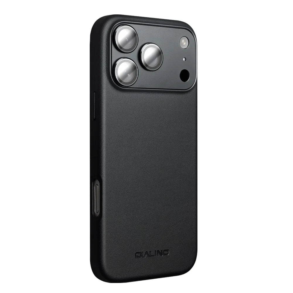 QIALINO For iPhone 17 Pro Case PC+Silicone Phone Cover Compatible with MagSafe - 3