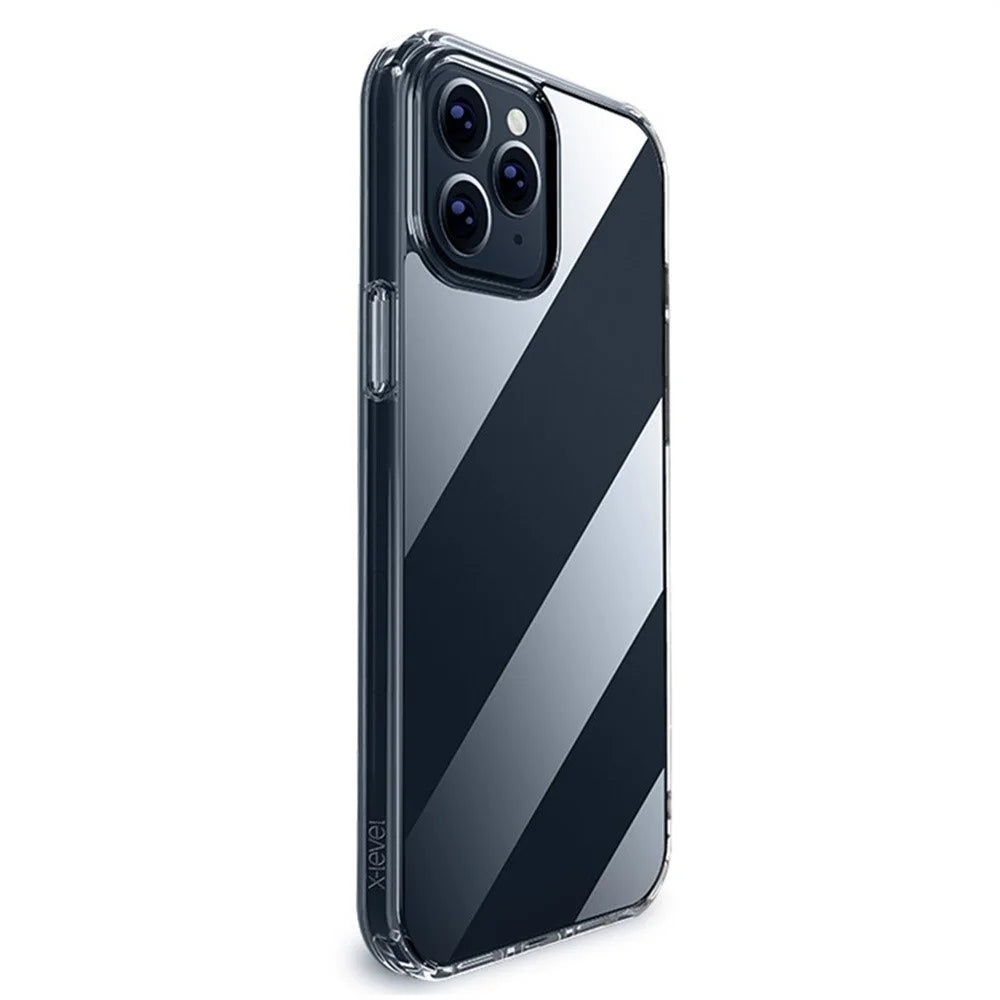 X-LEVEL For iPhone 13 Pro Clear Case PC + TPU Shockproof Phone Back Cover - 1
