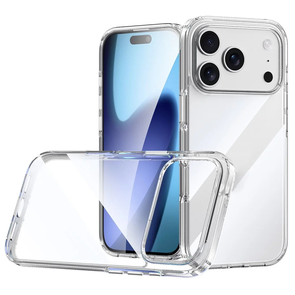 SULADA For iPhone 17 Pro Max Crystal Clear Case TPU + PC Protective Phone Cover - 1