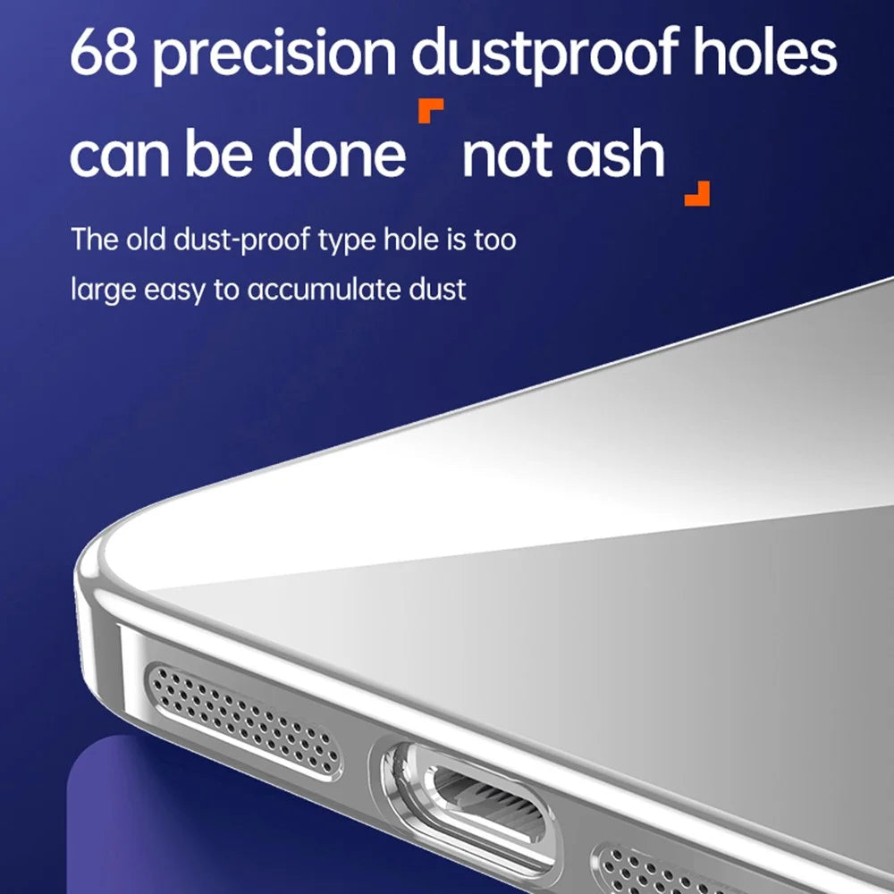 SULADA For iPhone 17 Case Ultra Thin Electroplated TPU Clear Phone Cover - Silver - 2
