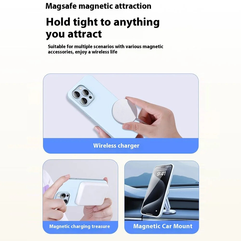 For iPhone 14 Pro Max Case Compatible with MagSafe Ultra Thin Liquid Silicone + PC Phone Cover - Antique White - 7