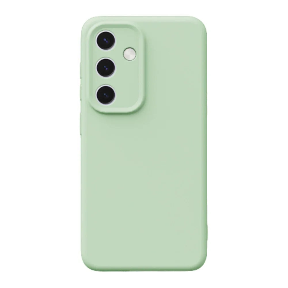 YCADEN For Samsung Galaxy S25 Magnetic Case Precise Cutouts TPU Phone Back Cover - Grass Green - 1