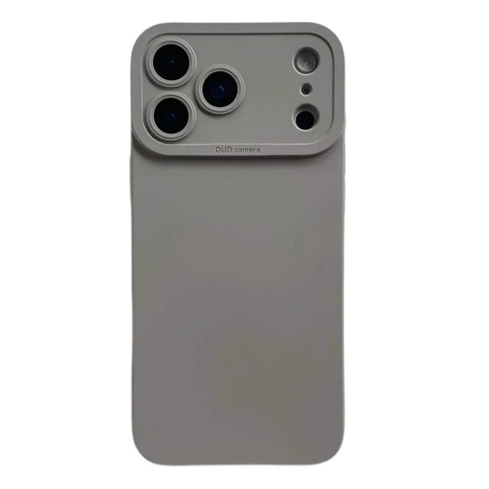 YCADEN For iPhone 17 Pro Max Case Precision Cutout TPU Protective Phone Cover - Titanium Grey - 1