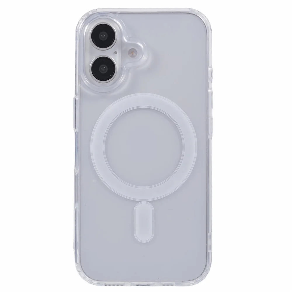 For iPhone 17 Magnetic Case Acrylic + TPU Clear Phone Cover - 3
