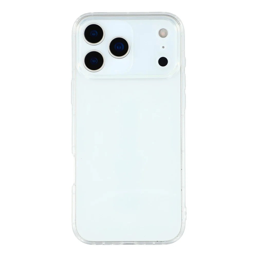 For iPhone 17 Pro Case Airbag Protection TPU Clear Phone Back Cover Large Lens Cutout - 1