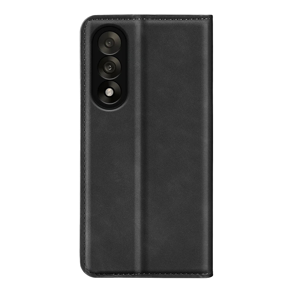 For OnePlus Nord 5 5G Case Skin Touch Leather Wallet Phone Cover -  Black - 4