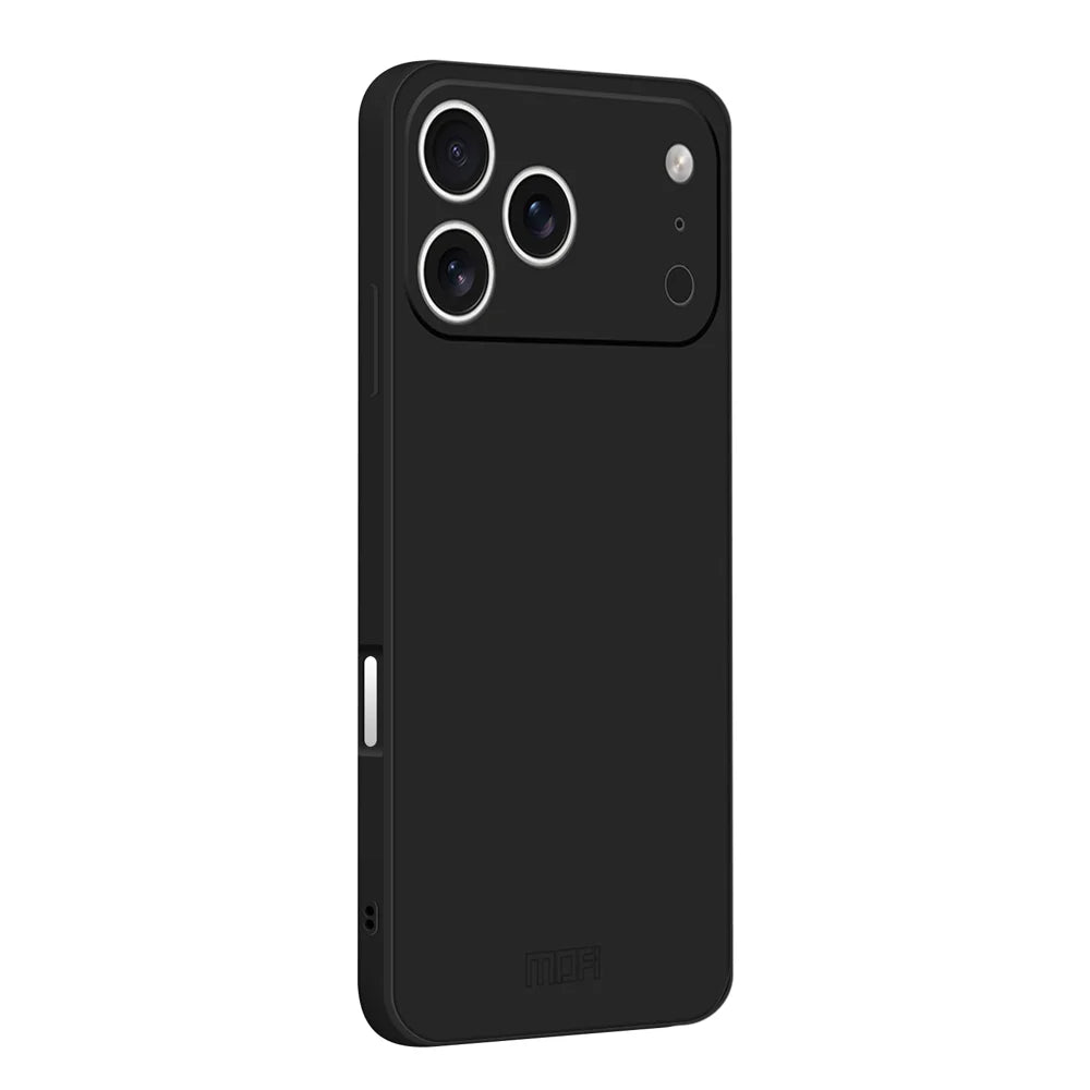 MOFI For iPhone 17 Pro Max Case  Skin Touch Soft TPU Protective Phone Cover - Black - 1