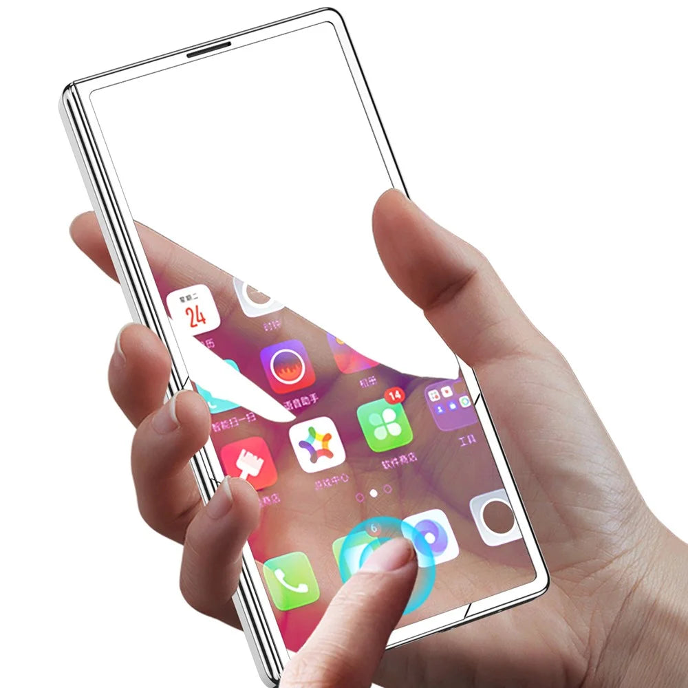 GKK For Samsung Galaxy Z Fold7 5G Case with Stylus PC + Tempered Glass Clear Phone Cover Hinge Protection - Black+Dark Blue - 3