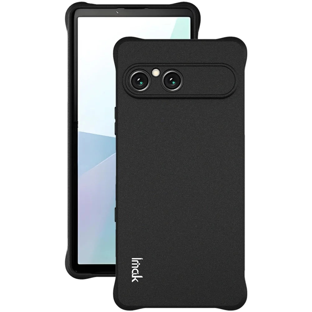 IMAK For Sony Xperia 10 VII Case TPU Phone Cover Airbag Shockproof Protection - Matte Black - 2