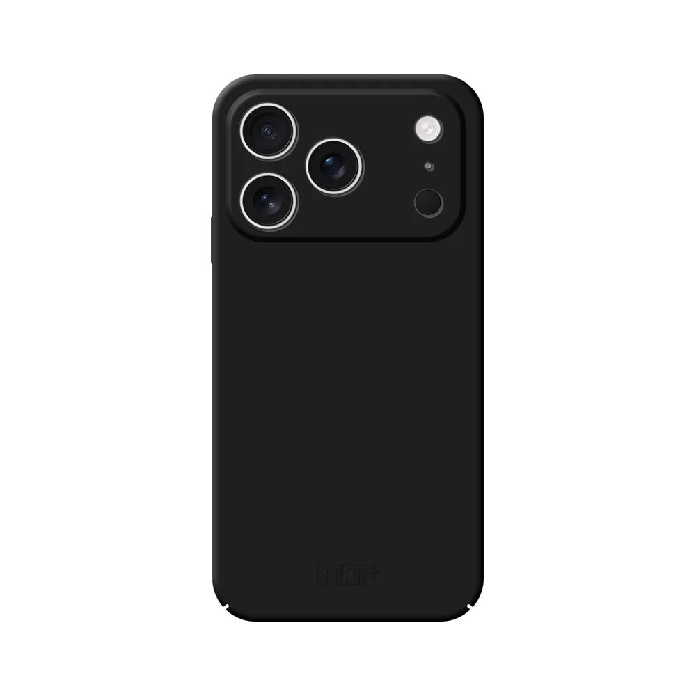 MOFI For iPhone 17 Pro Max Phone Case  JK Qin Series Skin-Touch Matte Anti-fingerprint Back Cover - Black - 1