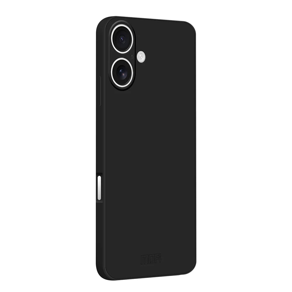 MOFI For iPhone 16 Plus Case  Skin Touch Soft TPU Protective Phone Cover - Black - 1