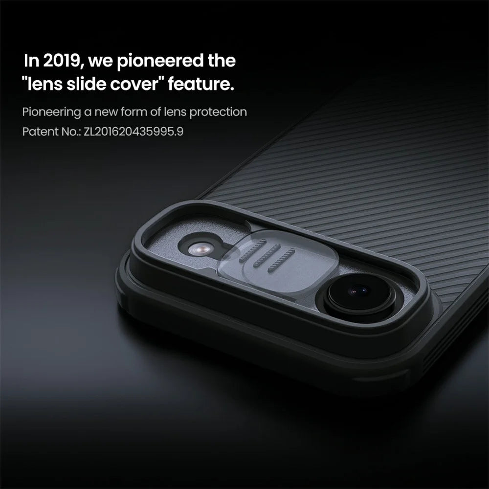 NILLKIN Camshield Pro Series For iPhone Air Case TPU + PC Phone Cover with Camera Slider - Transparent Black - 7