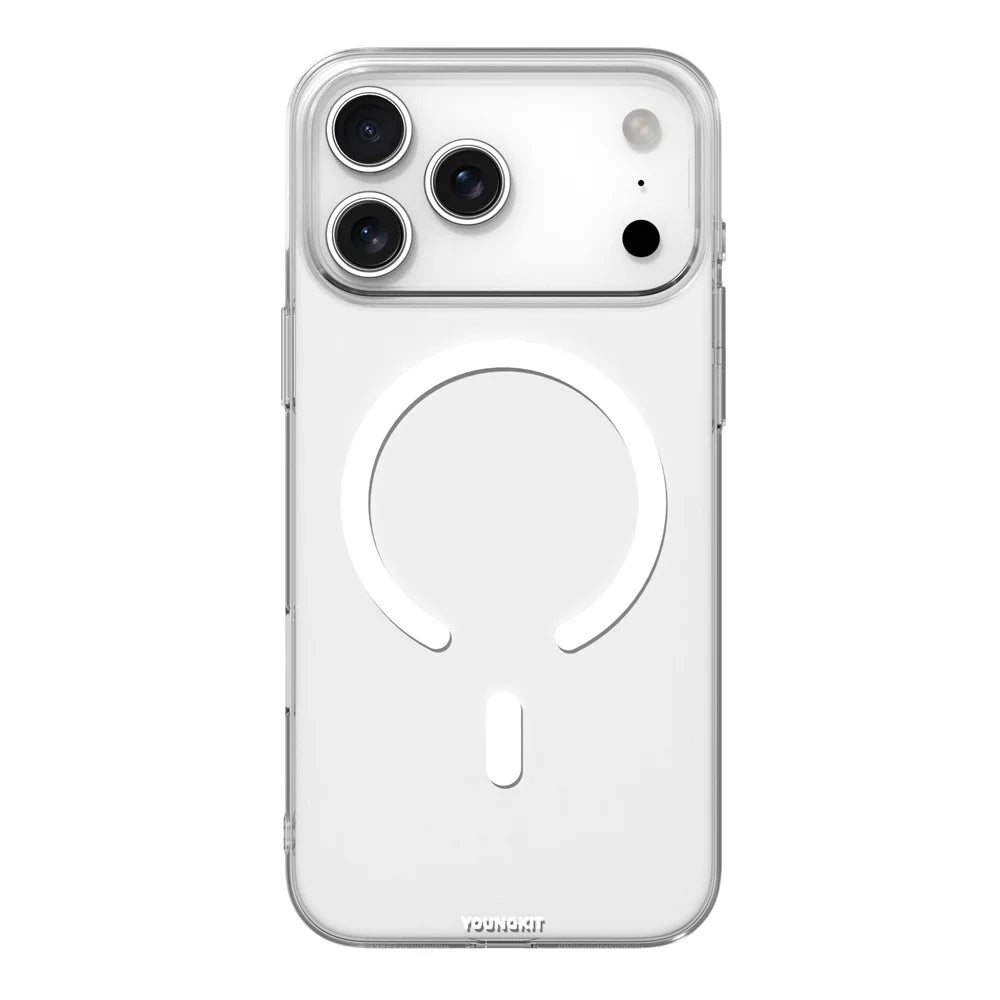 YOUNGKIT For iPhone 17 Pro Case Compatible with MagSafe Hard PC Phone Back Cover - Transparent - 2
