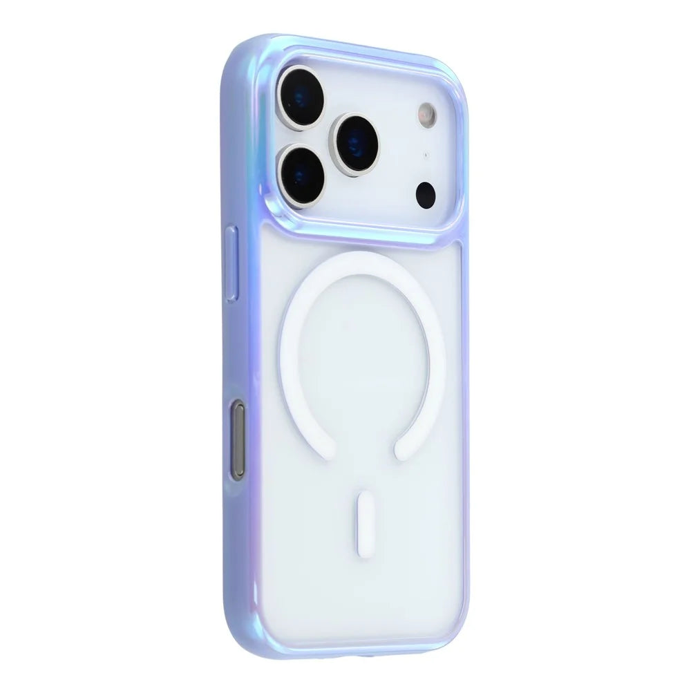 KIGC For iPhone 17 Pro Max Case Compatible with MagSafe Dazzling Color TPU+PC Phone Back Cover - Purple - 1