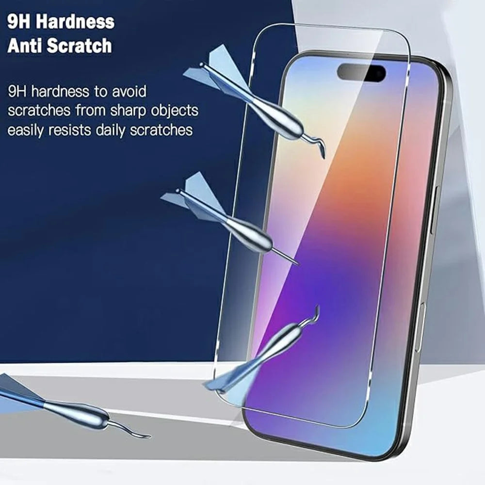 For iPhone 17 Pro Max Clear TPU Anti-Scratch Phone Case + 2.5D Arc Edge Screen Protector - 7