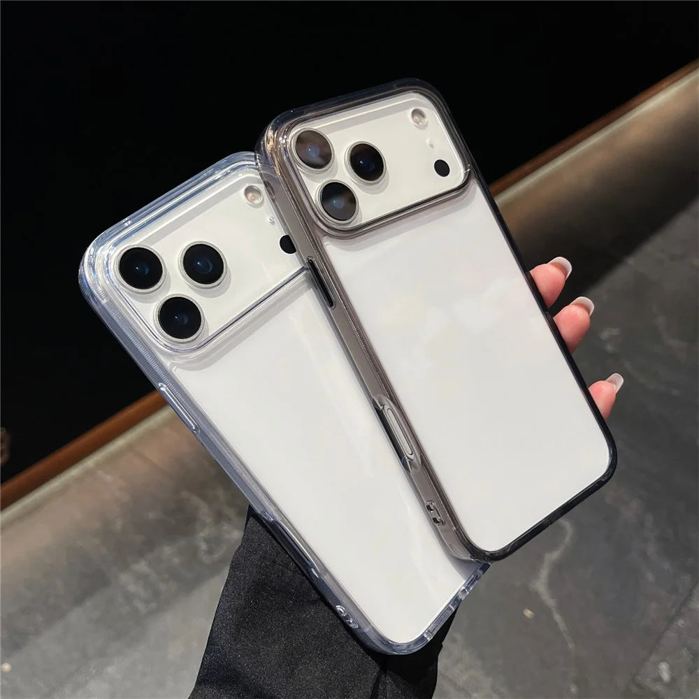 For iPhone 17 Pro Max Case High Transparency PC + TPU Phone Cover - Transparent White - 3