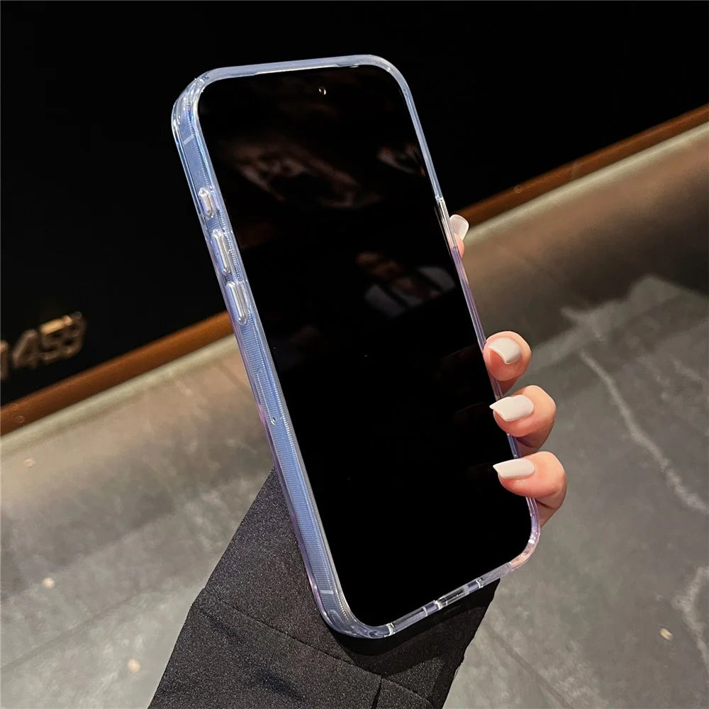 For iPhone 17 Pro Max Case High Transparency PC + TPU Phone Cover - Transparent White - 4