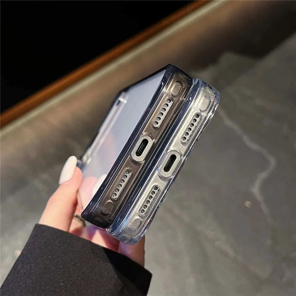 For iPhone 17 Pro Max Case High Transparency PC + TPU Phone Cover - Transparent White - 5