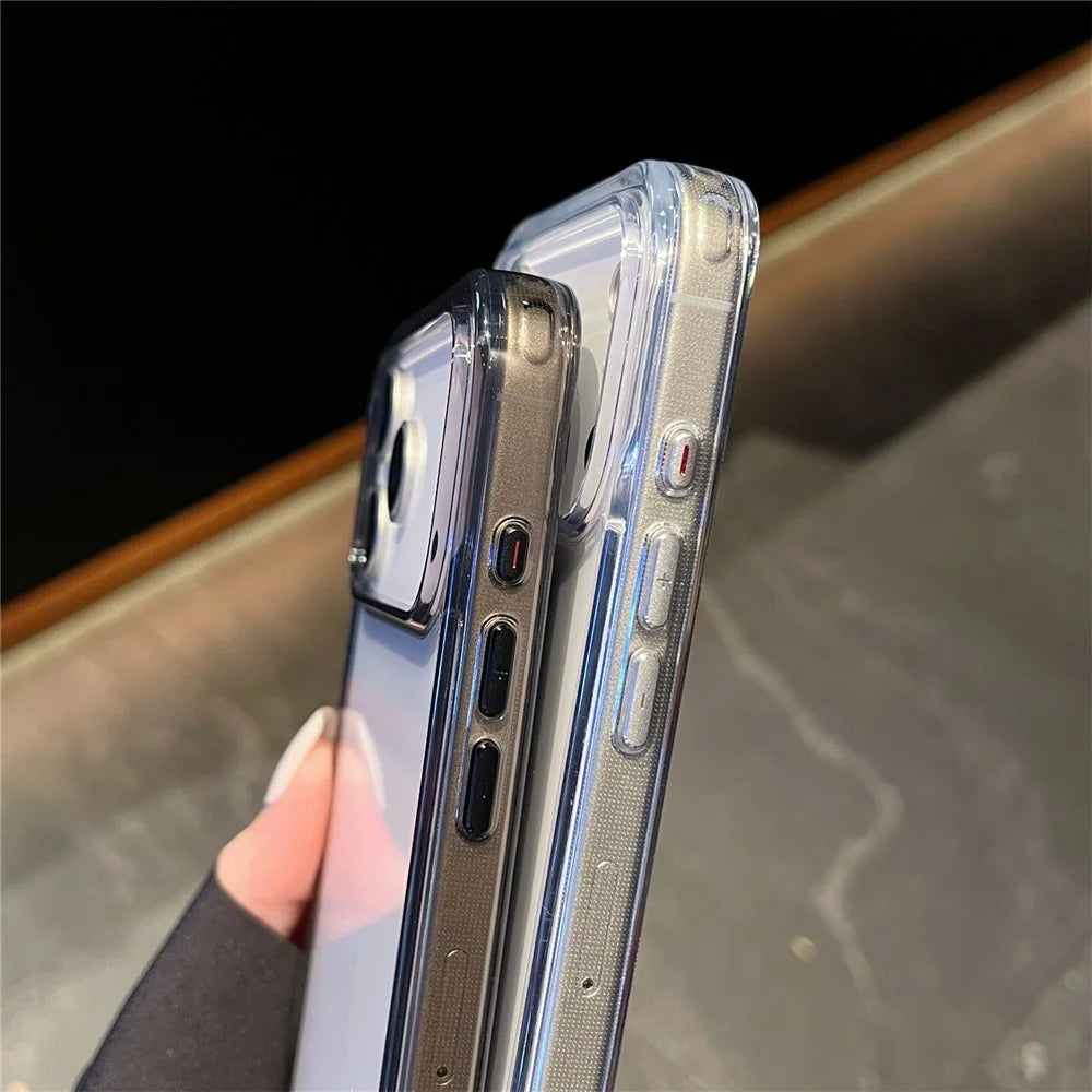 For iPhone 17 Pro Max Case High Transparency PC + TPU Phone Cover - Transparent White - 6