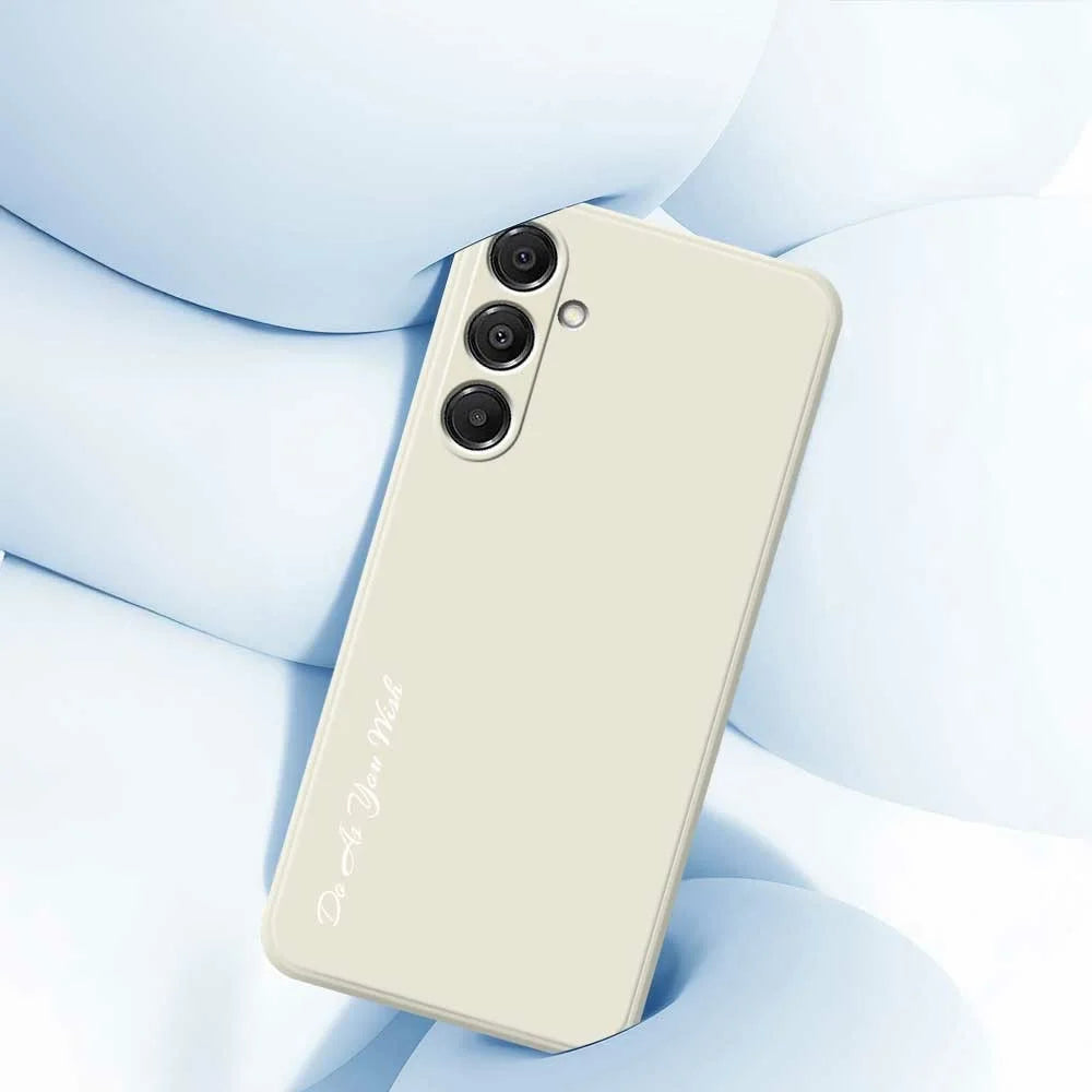 DO AS YOU WISH For Samsung Galaxy A16 5G  /  4G Case Straight Edge TPU Phone Back Cover Precise Cutouts - White - 4