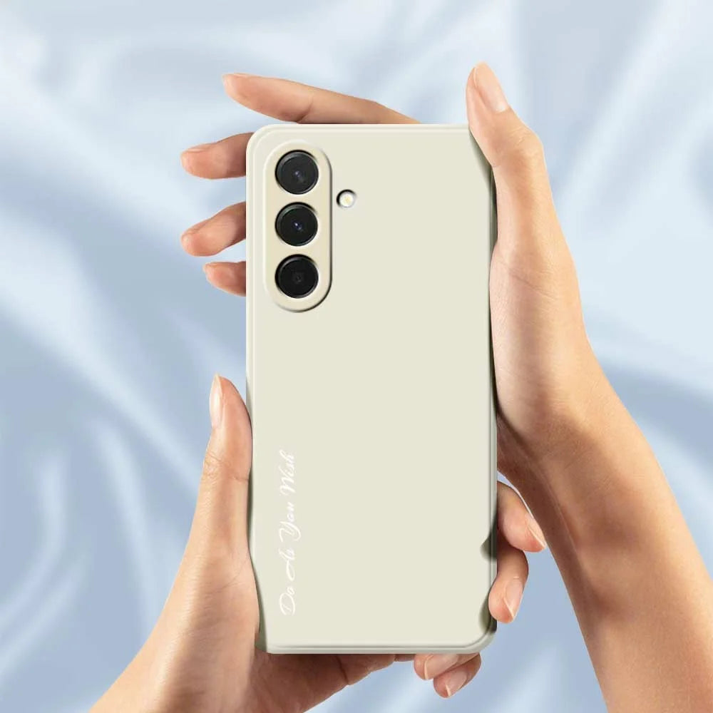 DO AS YOU WISH For Samsung Galaxy A36 5G Case Straight Edge TPU Phone Back Cover Precise Cutouts - White - 5