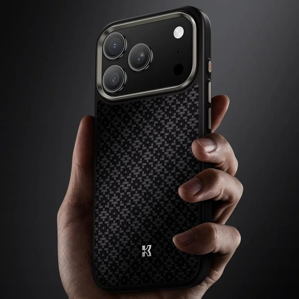 BENKS Y2 For iPhone 17 Pro Max Case Aramid Fiber Weave Texture Phone Cover Compatible with MagSafe - Black - 6