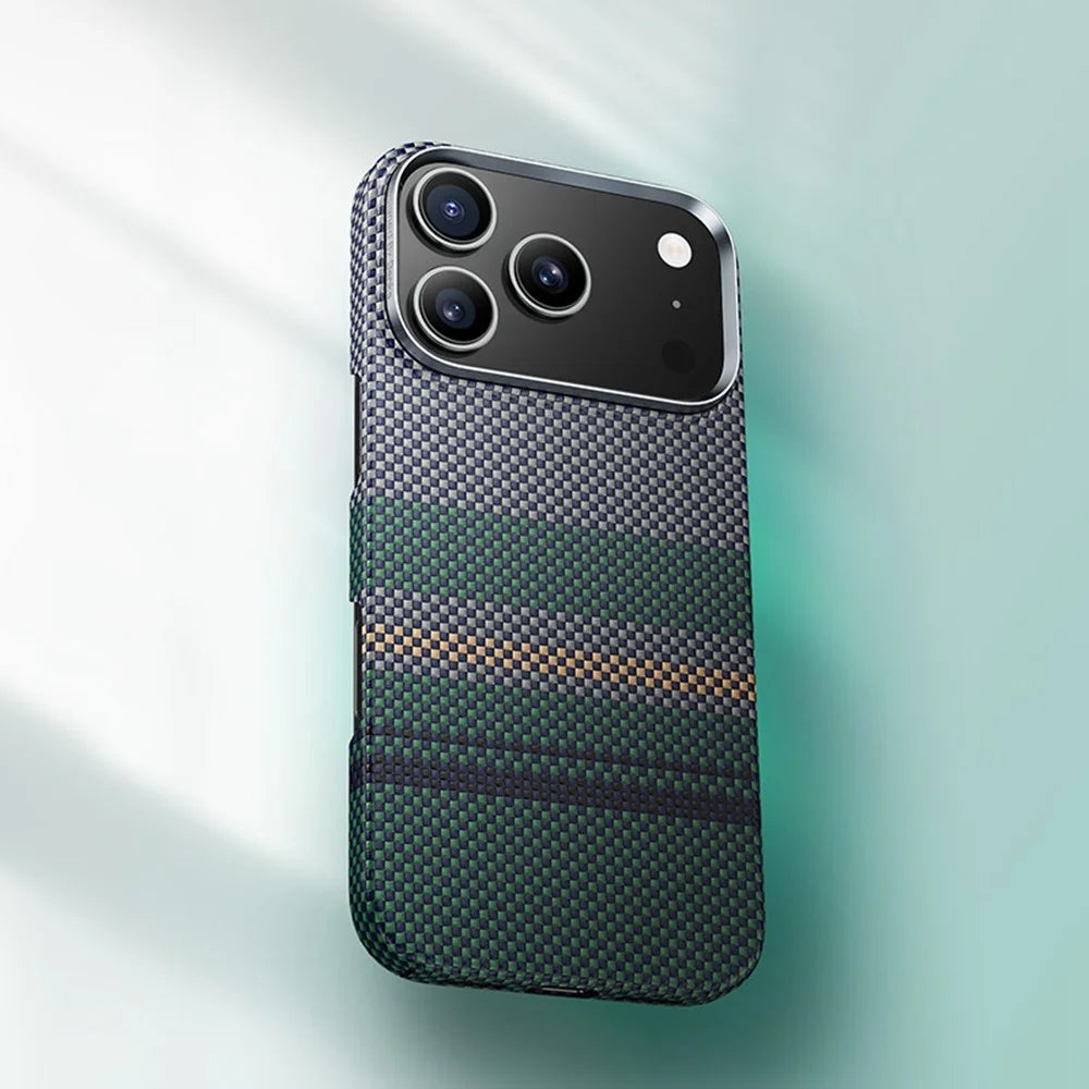 BENKS C1 For iPhone 17 Pro Case Compatible with MagSafe Aramid Fiber Aurora Flow Woven Phone Cover - 2