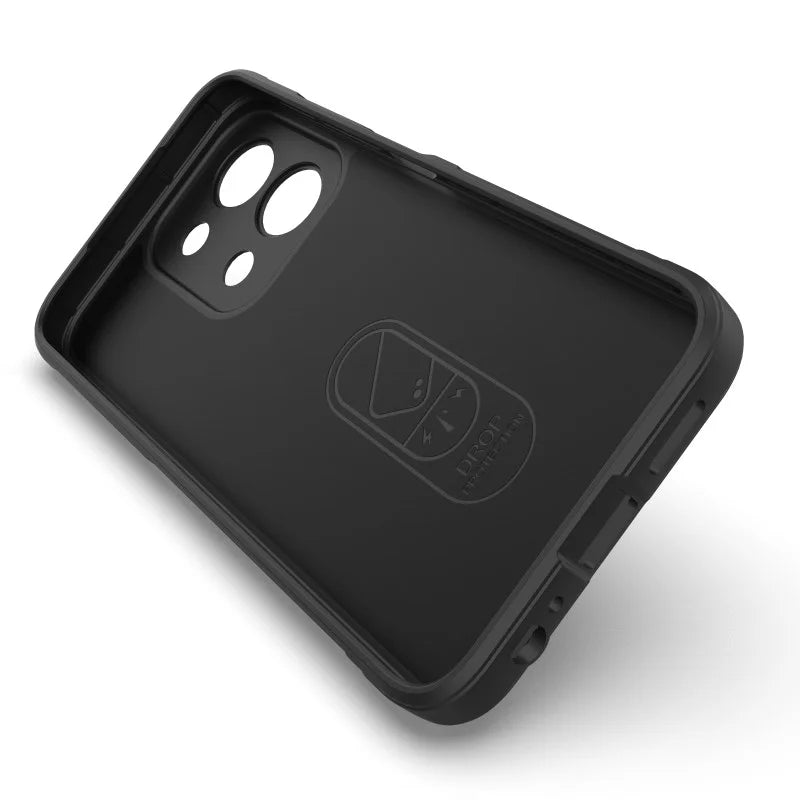 WANLONFENG For Xiaomi Redmi 15C 4G (Global) (171mm) TPU Case  HD Series Anti Slip Phone Cover with Tempered Glass - Black - 2