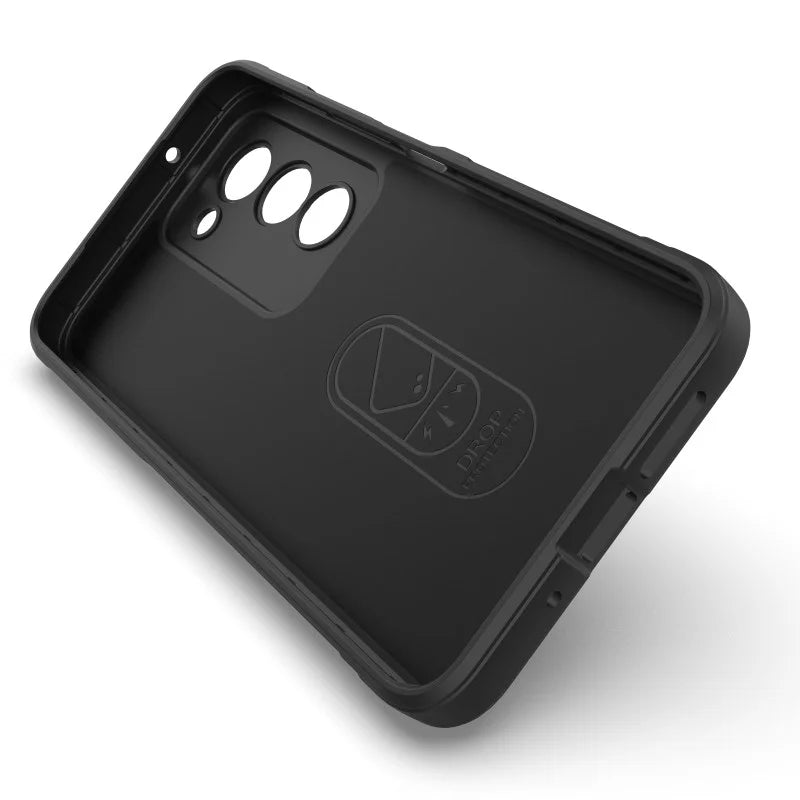 WANLONFENG For Xiaomi Redmi 15 5G (Global) (169mm) TPU Case  HD Series Anti Slip Phone Cover with Tempered Glass - Black - 2