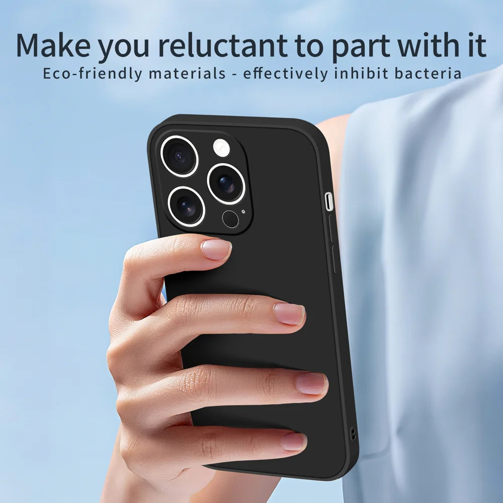 MOFI For iPhone 13 Pro 6.1 inch Case  Skin Touch Soft TPU Protective Phone Cover - Black - 4