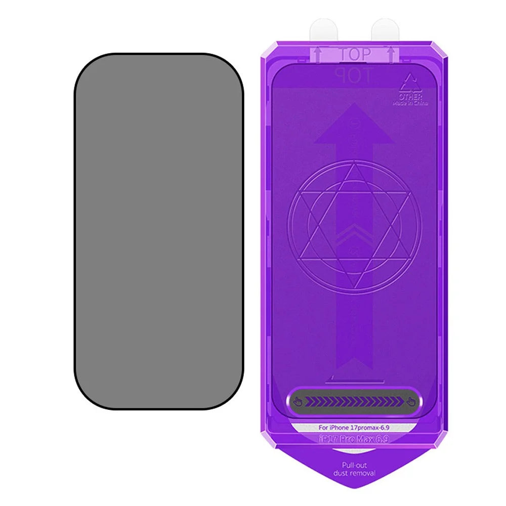 COTECI For iPhone Air Screen Protector Anti Spy Tempered Glass Film with PC Dust Removal Tool - 2