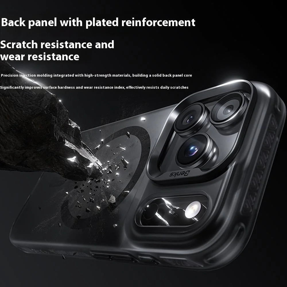 BENKS For iPhone 17 Pro Max Case PC + TPU Matte Magnetic Phone Cover Compatible with MagSafe - 4