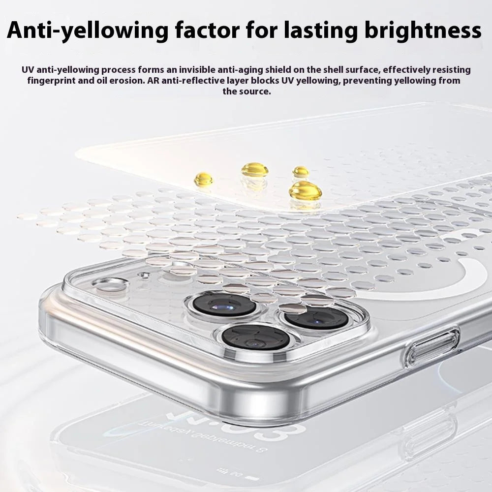 BENKS For iPhone 17 Pro Magnetic Case Ultra Thin Naked-like Clear PC Phone Cover Compatible with MagSafe - 3