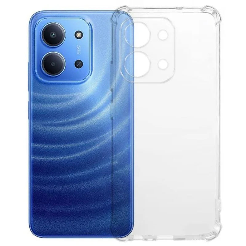 WANLONFENG For Xiaomi Redmi 15C 4G (EU) (173mm) / Xiaomi Redmi 15C 5G (EU) (173mm) TPU Case  WL3 Series 1.5mm Phone Cover with Tempered Glass Film - Transparent - 2