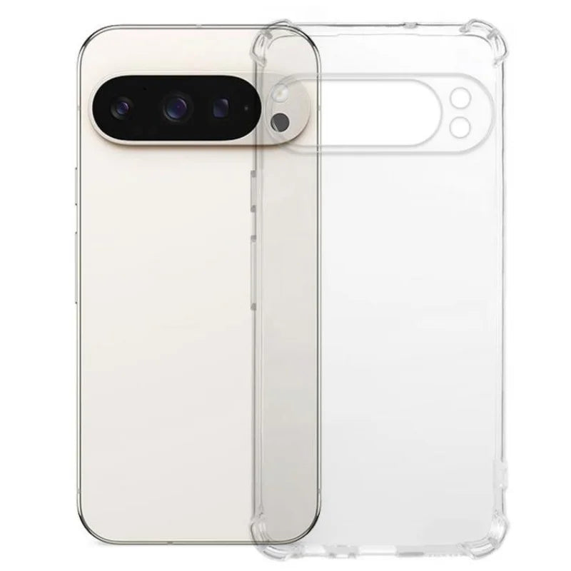 WANLONFENG For Google Pixel 10 Pro TPU Case  WL3 Series 1.5mm Phone Cover with Tempered Glass Film - Transparent - 2