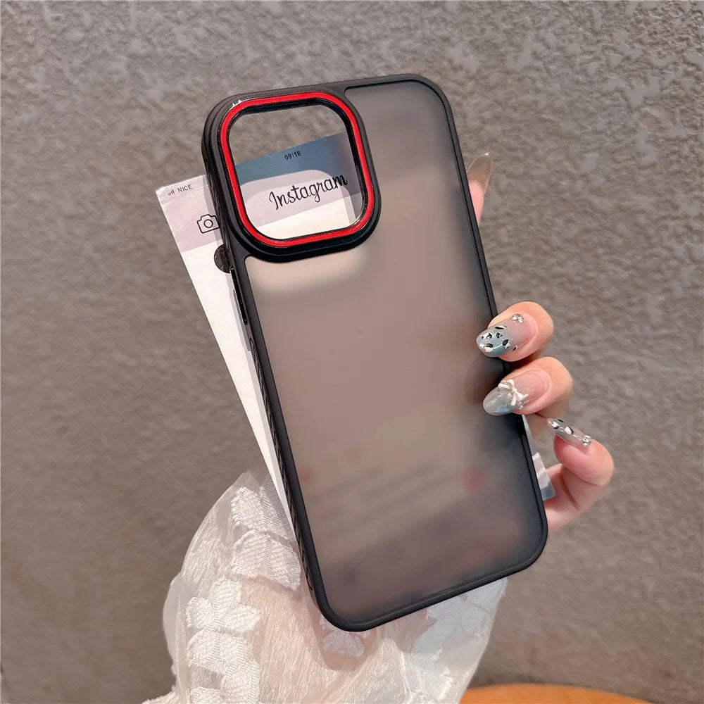 For iPhone 14 Pro Max Case PC + TPU Anti-Slip Matte Phone Cover - Purple - 4
