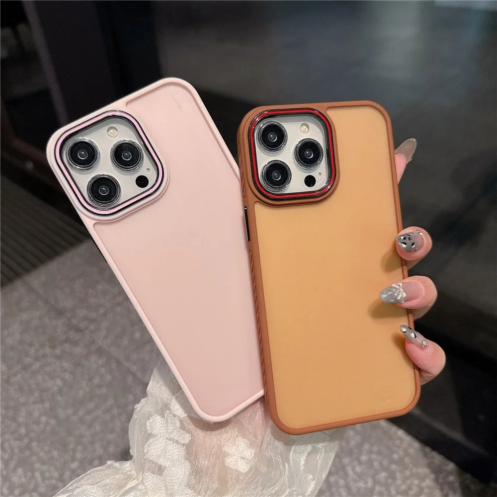 For iPhone 16 Pro Case PC + TPU Anti-Slip Matte Phone Cover - Purple - 3